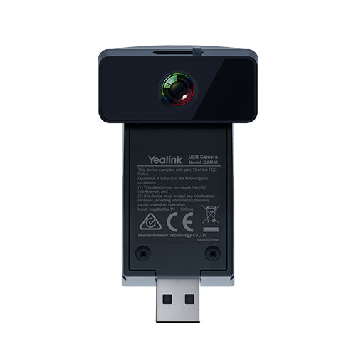 YEALINK 2 MP | 720p | 30 fps | H.264 High Profile | H.264 | VP8 | USB 2.0 | 5 V 500 mA (CAM50)
