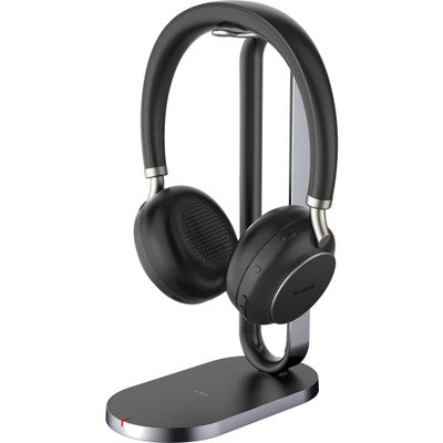 YEALINK (BH76 with Charging Stand Teams Black USB-A) Microsoft Certified Teams Standard Bluetooth Wireless Headset (BH76-CH-BL-TEAMS)