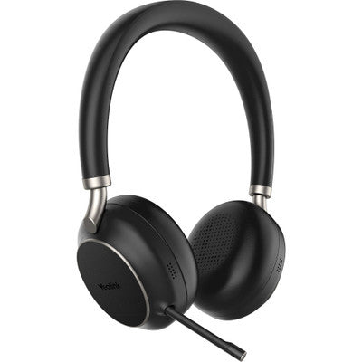 YEALINK (BH76 with Charging Stand Teams Black USB-A) Microsoft Certified Teams Standard Bluetooth Wireless Headset (BH76-CH-BL-TEAMS)