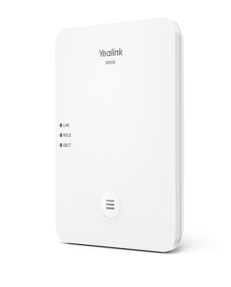 YEALINK DECT | 1880-1900 MHz | PoE | 100 - 240 V | TLS | PCMU | PCMA | G.726 | G.729 | iLBC | 50m|300m (W80B-DM)