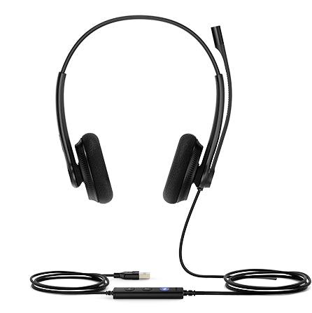 YEALINK Professional USB wired headset. Dual foam earpieces (UH34L-D-UC)