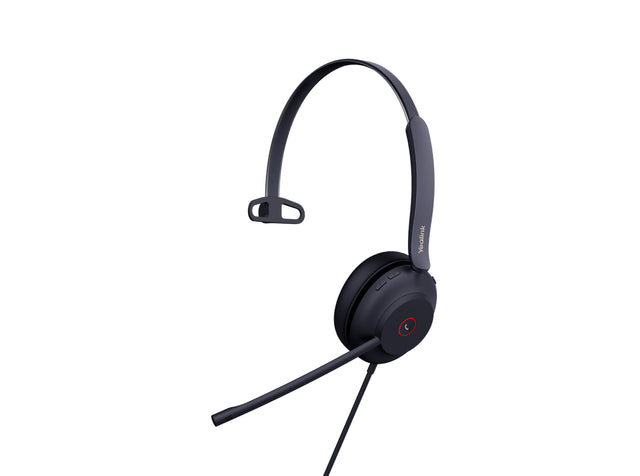 Yealink UH37-MONO-UC headphones/headset Wired Head-band Office/Call center Black