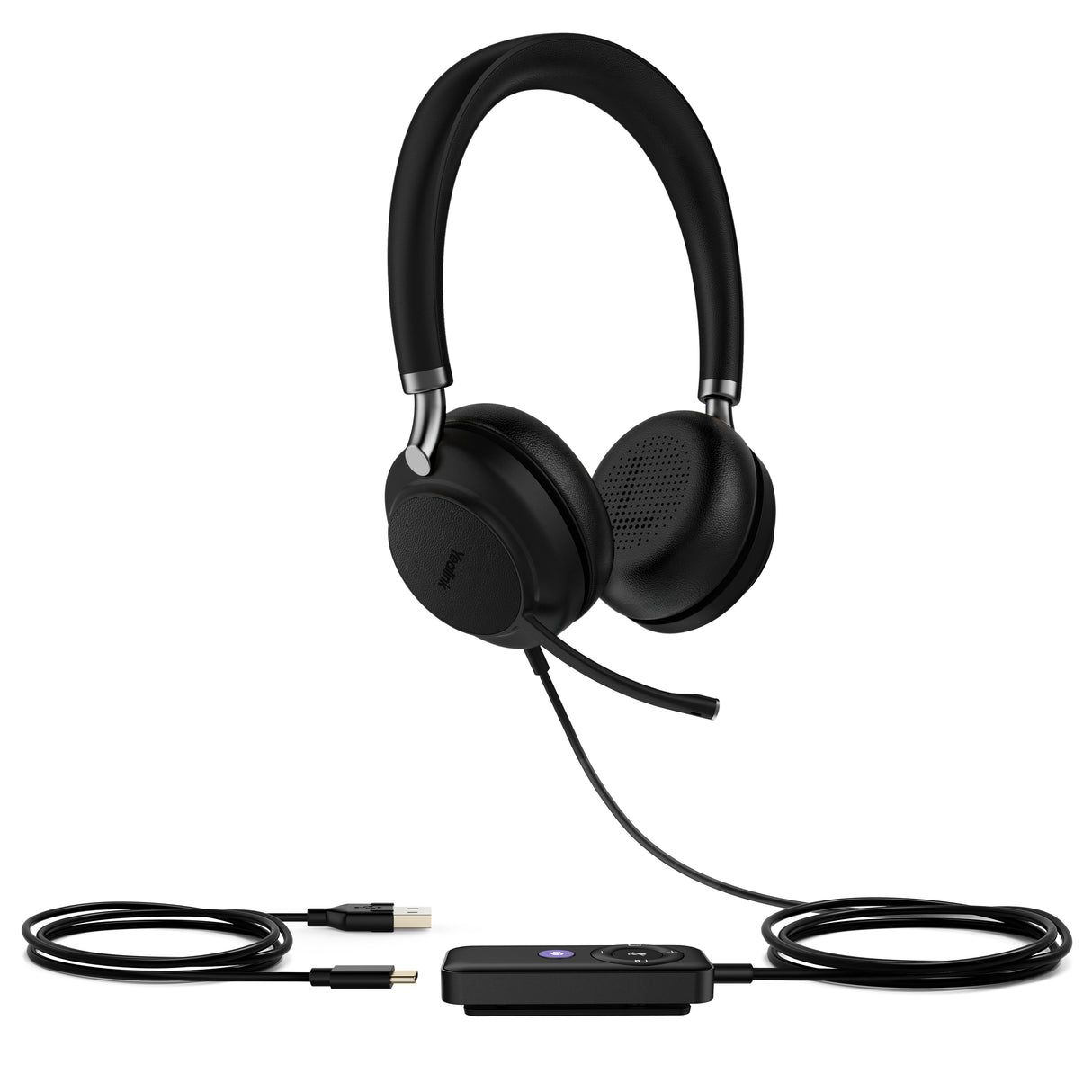 YEALINK UH38 Dual UC | 20 Hz-20 kHz | 10 mW | 115±3 dB SPL | 32 Ω | UD ECM Mic | USB | Bluetooth 5.1 | 180 g (UH38-DUAL-UC)